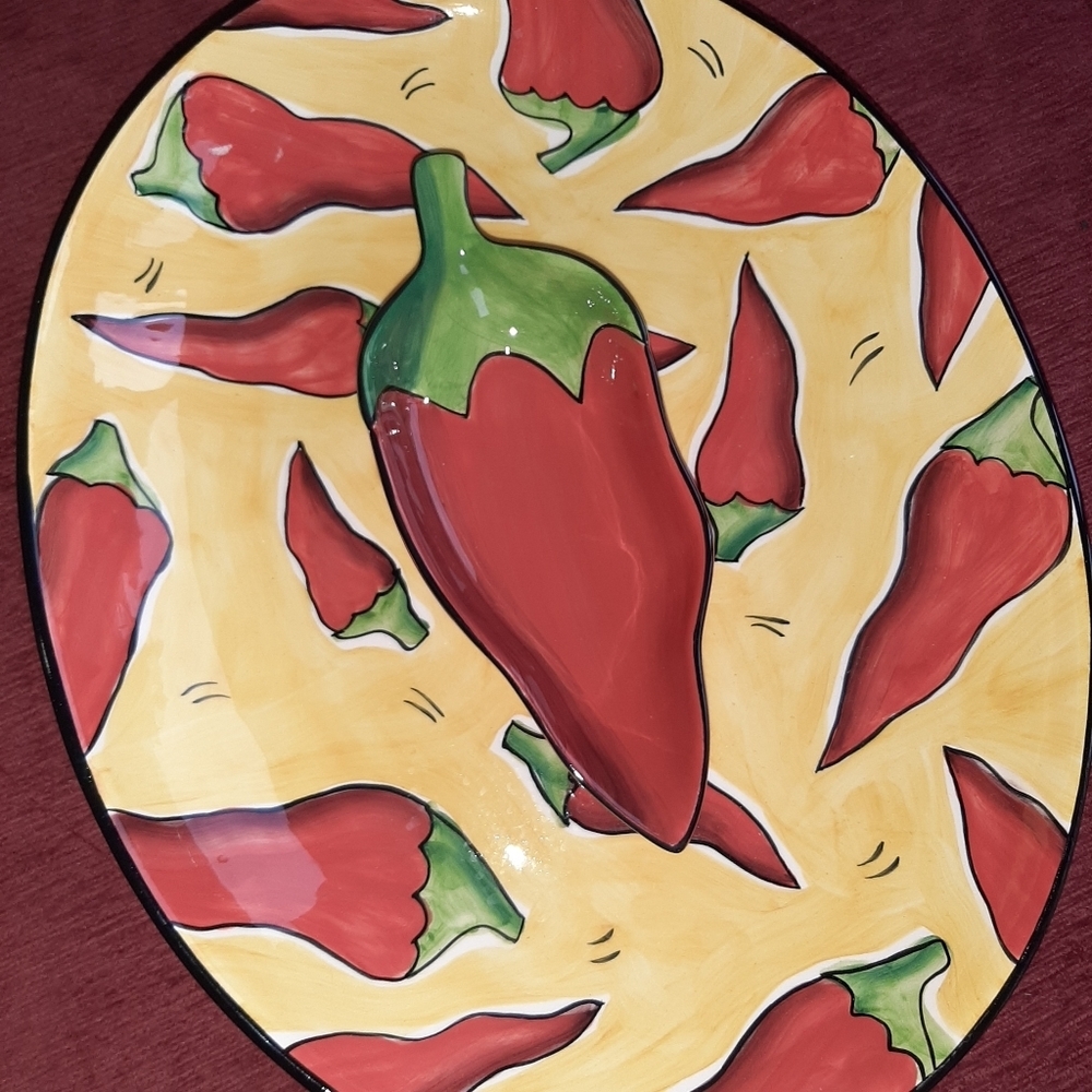 Clay Art California Chip and dip bowl